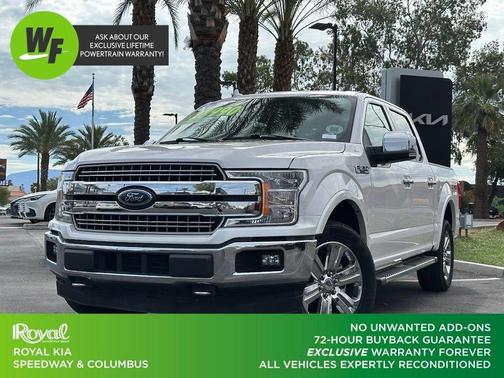 White Platinum Clearcoat Metallic 2018 Ford F-150 Lariat