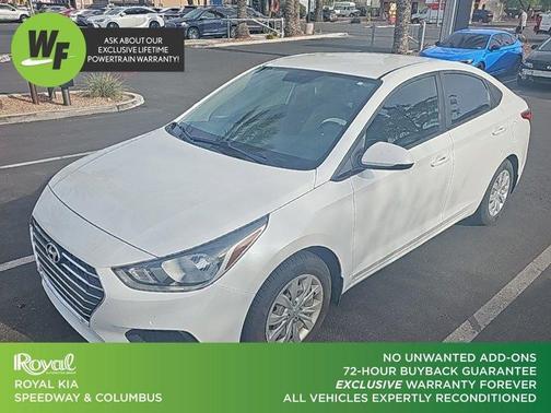 Frost White Pearl 2020 Hyundai Accent SE