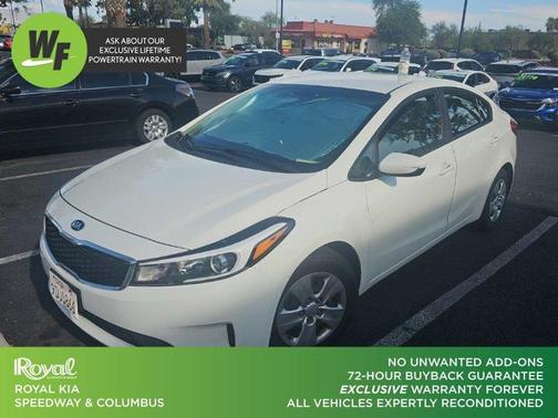 Clear White 2018 Kia Forte LX