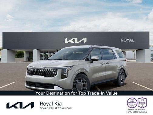 Ivory Silver 2026 Kia Carnival Hybrid EX
