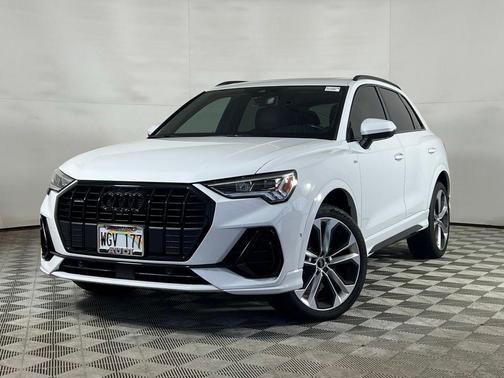 Glacier White 2021 Audi Q3 45 S line Premium Plus