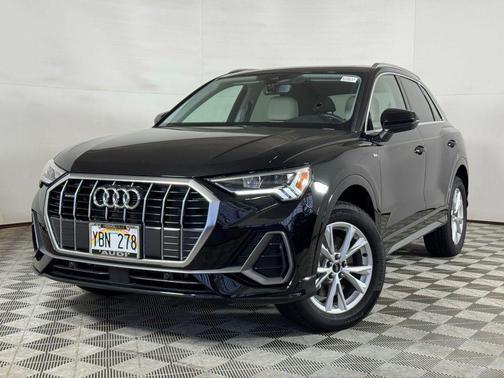 Black Metallic 2025 Audi Q3 45 S line Premium Plus