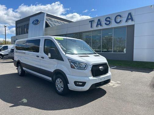 Oxford White 2023 Ford Transit-350 XLT
