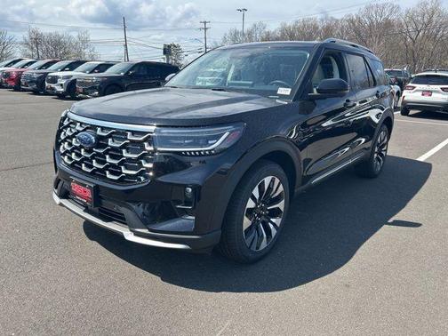 Agate Black Metallic 2026 Ford Explorer Platinum