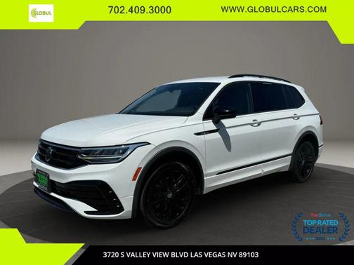 White 2022 Volkswagen Tiguan 2.0T SE R-Line Black SUV
