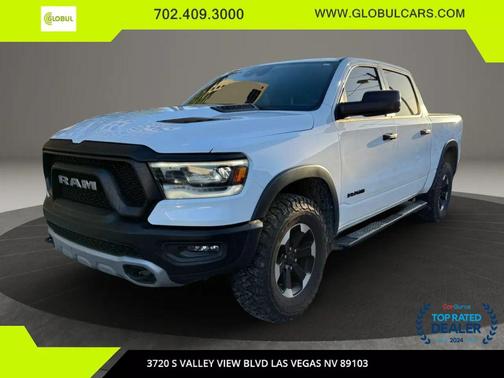 Bright White Clearcoat 2021 RAM 1500 Rebel Truck