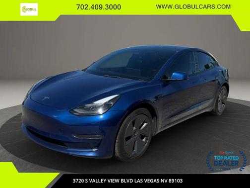 Deep Blue Metallic 2022 Tesla Model 3 Long Range
