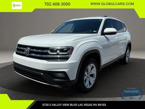 Pure White 2019 Volkswagen Atlas 3.6L SE w/Technology SUV