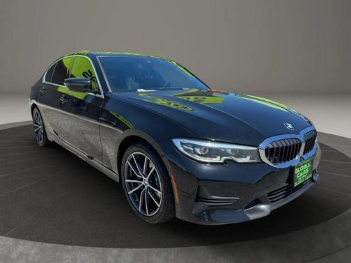 Black 2019 BMW 330 330i Sedan 4D