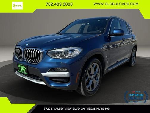 Phytonic Blue Metallic 2020 BMW X3 sDrive30i