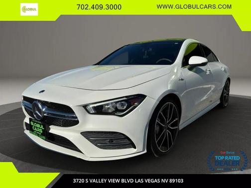 White 2021 Mercedes-Benz AMG CLA 35 4MATIC