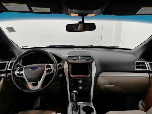 White Platinum Metallic Tri-Coat 2015 Ford Explorer XLT