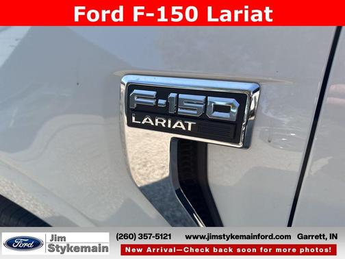 Star White Metallic Tri-Coat 2024 Ford F-150 Lariat