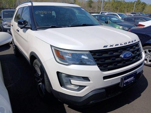 White Platinum Metallic Tri-Coat 2016 Ford Explorer Sport