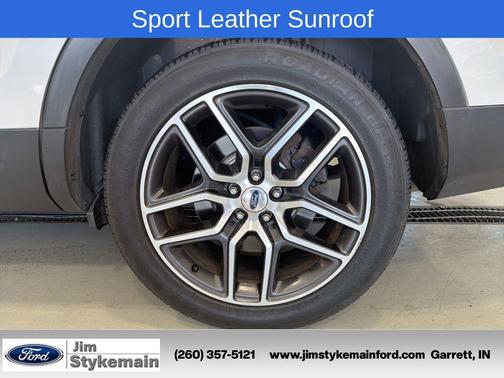 White Platinum Metallic Tri-Coat 2016 Ford Explorer Sport