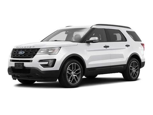 White Platinum Metallic Tri-Coat 2016 Ford Explorer Sport