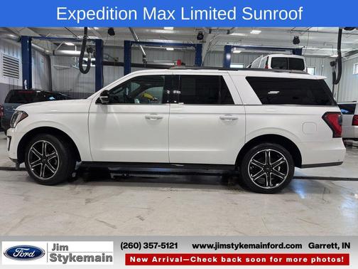 Star White Metallic Tri-Coat 2020 Ford Expedition Max Limited
