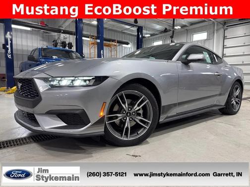Iconic Silver Metallic 2025 Ford Mustang EcoBoost Premium Coupe