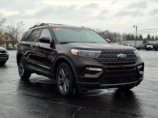Jewel Red 2022 Ford Explorer XLT