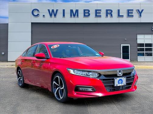 Red 2019 Honda Accord Sport