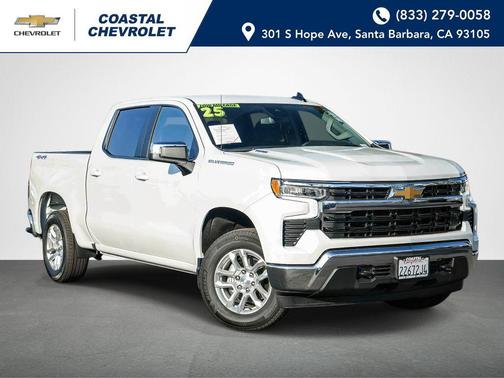 Summit White 2025 Chevrolet Silverado 1500 LT