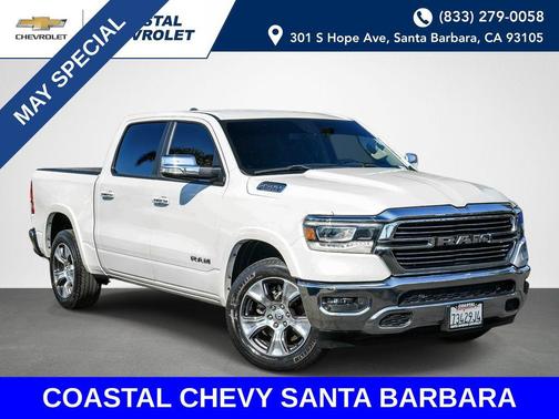 Ivory White Tri-Coat Pearlcoat 2019 RAM 1500 Laramie
