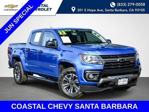 Bright Blue Metallic 2022 Chevrolet Colorado Z71