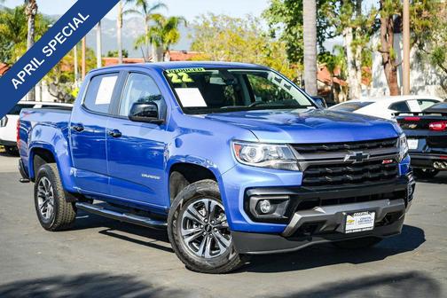 Bright Blue Metallic 2022 Chevrolet Colorado Z71