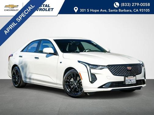 Summit White 2023 Cadillac CT4 Luxury