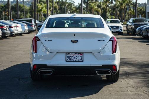 Summit White 2023 Cadillac CT4 Luxury