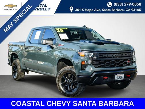 Cypress Gray 2025 Chevrolet Silverado 1500 Custom Trail Boss
