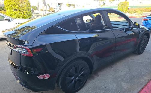 Solid Black 2024 Tesla Model Y Long Range Single Motor Rear-Wheel Drive