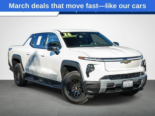 Summit White 2026 Chevrolet Silverado EV LT