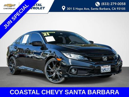 Crystal Black Pearl 2021 Honda Civic Sport