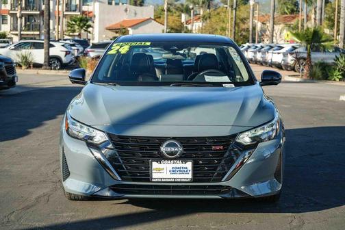 Atlantic Gray Metallic/Super Black 2024 Nissan Sentra SR