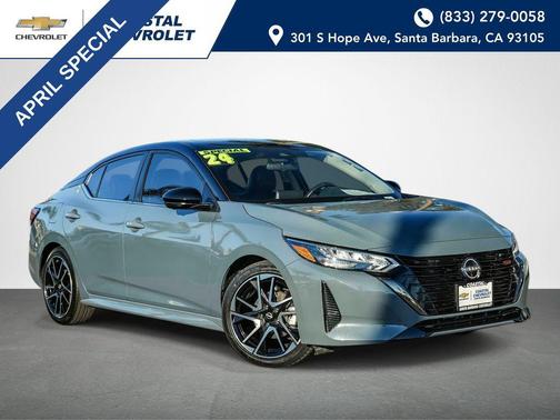 Atlantic Gray Metallic/Super Black 2024 Nissan Sentra SR