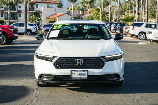 Platinum White Pearl 2025 Honda Accord Hybrid Sport