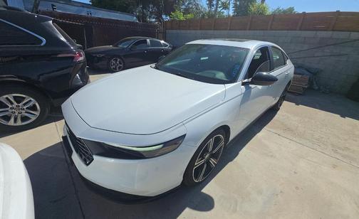 Platinum White Pearl 2025 Honda Accord Hybrid Sport