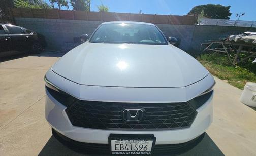 Platinum White Pearl 2025 Honda Accord Hybrid Sport