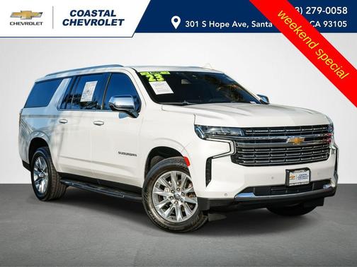 Summit White 2023 Chevrolet Suburban Premier