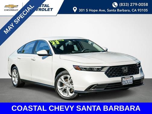 Platinum White Pearl 2023 Honda Accord LX 1.5T