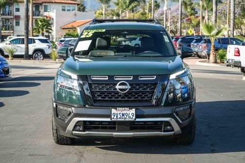 Obsidian Green Pearl 2025 Nissan Pathfinder Rock Creek 4WD