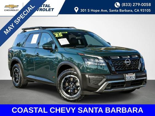 Obsidian Green Pearl 2025 Nissan Pathfinder Rock Creek 4WD