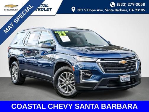 Northsky Blue Metallic 2023 Chevrolet Traverse LT Cloth