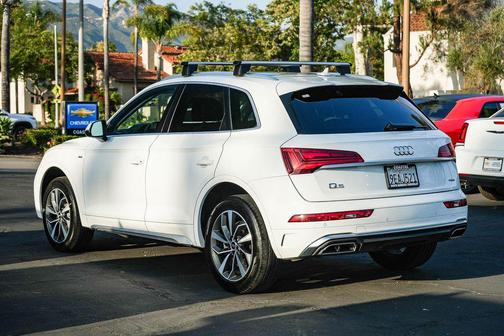 White 2023 Audi Q5 45 S line Premium Plus
