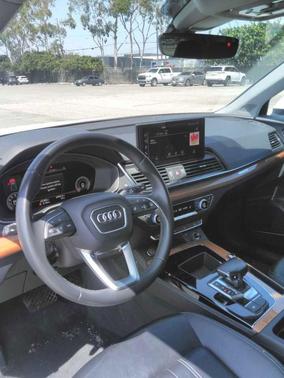 White 2023 Audi Q5 45 S line Premium Plus