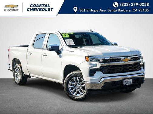 Summit White 2025 Chevrolet Silverado 1500 LT