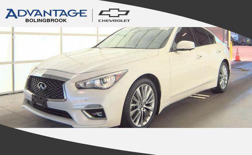Majestic White 2023 INFINITI Q50 3.0t LUXE