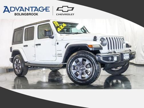 Bright White Clearcoat 2018 Jeep Wrangler Unlimited Sahara