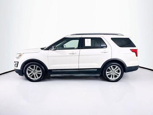 White Platinum Metallic Tri-Coat 2017 Ford Explorer XLT